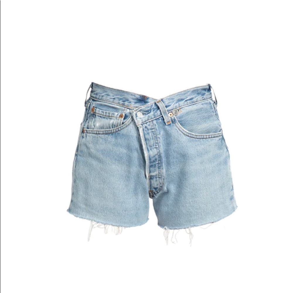 NWT EB Denim Crossover Shorts